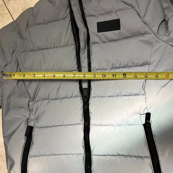 Sonneti London Kids Grey Reflective Puffer Jacket - Picture 5 of 11